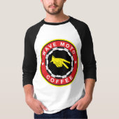 波のMotoのコーヒー野球T - WOTの燃料 Tシャツ (正面)