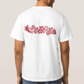 波のPareauのハワイのハイビスカスバンドティー Tシャツ (裏面)