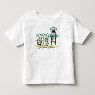 波のSan Clementeの幼児のワイシャツ トドラーTシャツ