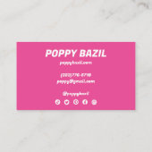 波はっきりした虹の順序ありがとう割引ソーシャル 名刺 (裏面)