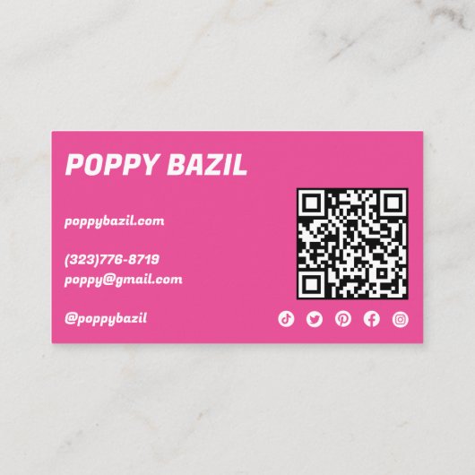 波はっきりした虹の順序ありがとう社会QRコード 名刺 (裏面)