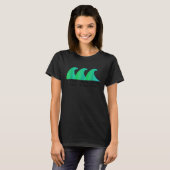 波はストップできないがサーフィンで学きる Tシャツ (正面フル)
