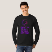 波はストップ無いが波は学乗る Tシャツ (正面フル)
