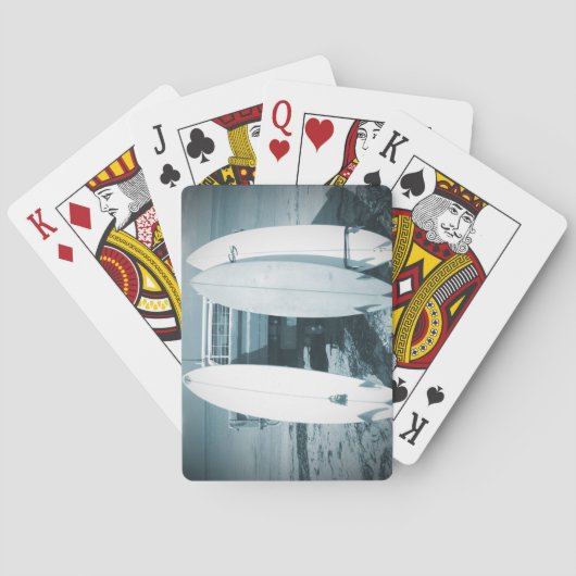 波は3杯のサーフボード青いサーフボードのサーフィンを震えさせます トランプ (裏面)