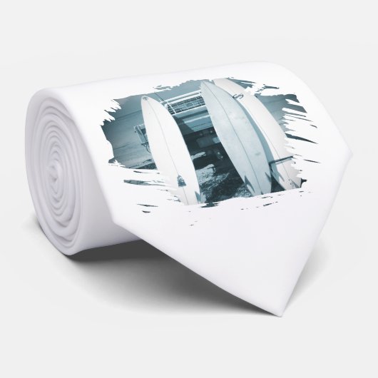 波は3杯のサーフボード青いサーフボードのサーフィンを震えさせます ネクタイ (ロール)