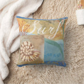 波またはビーチの装飾の枕 クッション (ブランケット)