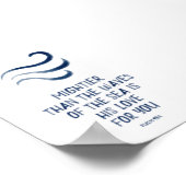 波よりも強い子供部屋プリント ポスター (角)