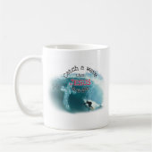 波をつかまえて下さい コーヒーマグカップ (左)