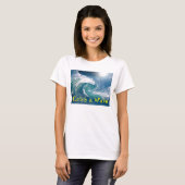 波をつかまえて下さい Tシャツ (正面フル)