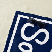 波をキャッチするためにオフビーチタオル ビーチタオル (インサイチュ)