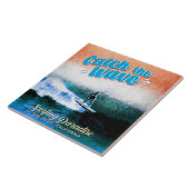 波をキャッチ – サーフィン楽園 タイル (側面)