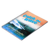 波をキャッチ – サーフィン楽園 ノートブック (左側)