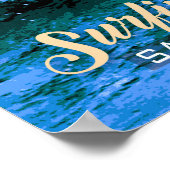 波をキャッチ – サーフィン楽園 ポスター (角)