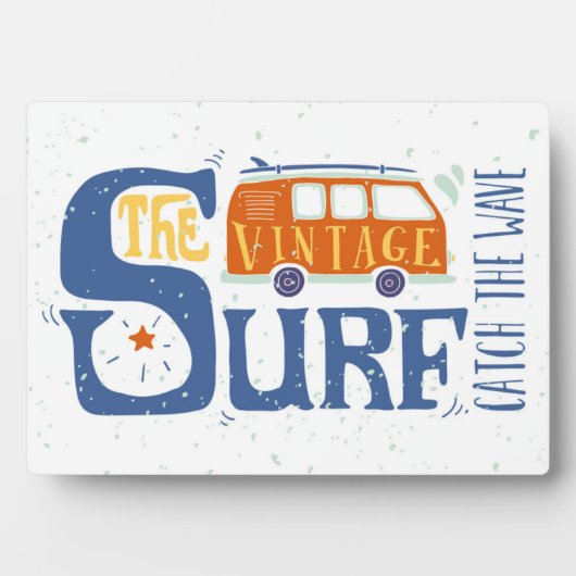 波をキャッチ ポスター フォトプラーク (正面)