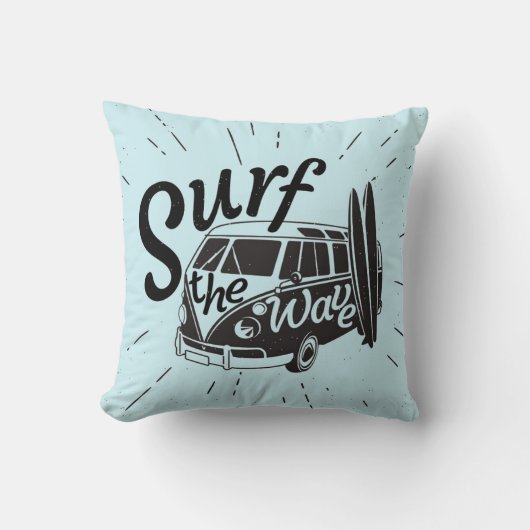 波をサーフして下さい クッション (正面)