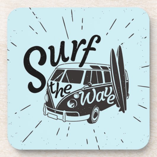 波をサーフして下さい コースター (正面)