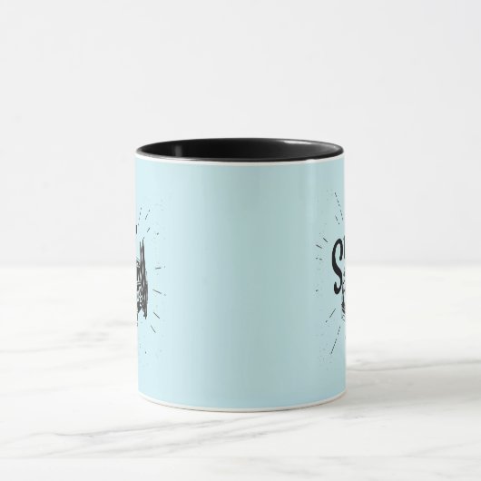 波をサーフして下さい マグカップ (中央)