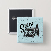 波をサーフして下さい 缶バッジ (正面&裏面)