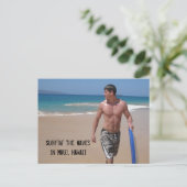 波をサーフィン… ポストカード (スタンド正面)