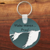 波を作る キーホルダー (正面)