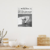 波を制する彼女 The Surf Times新聞 ポスター (キッチン)