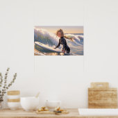 波を受けに行く ポスター (キッチン)