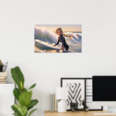 波を受けに行く ポスター (ホームオフィス)