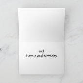 波を受け取る/**クール誕生日** カード (内部)
