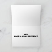 波を受け取る/誕生日を持クールつ カード (内部)