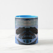 波を打ち砕くこと マグカップ (中央)