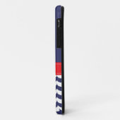 波を持ついかりおよび海軍及び赤の名前をカスタムする Case-Mate iPhoneケース (裏面/左)