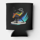 波を捕まえろフエ！ストーンサーファーが飛ぶ 缶クーラー (正面)