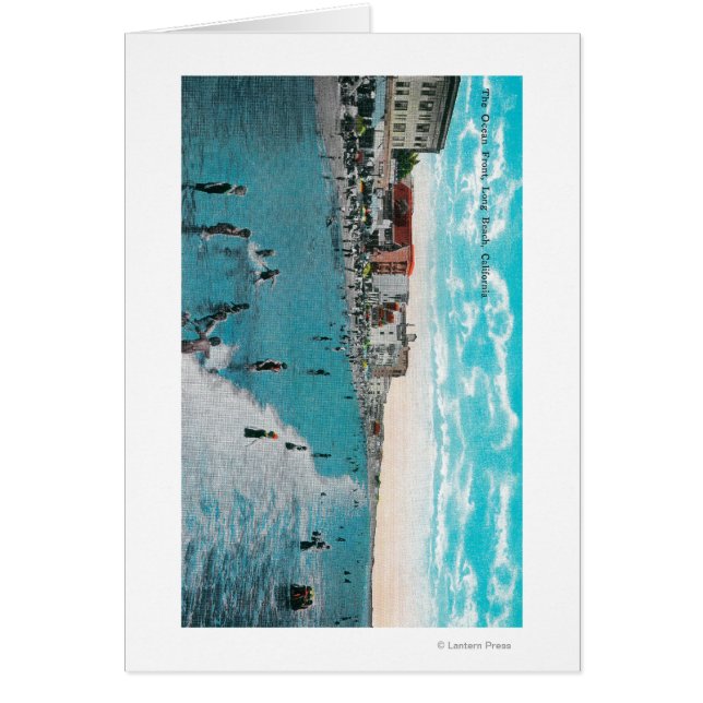 波を楽しむ海ビーチロンビーチ, CA (正面)