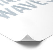 波を沿岸ビーチ装飾 ポスター (角)