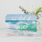 波を砕くオーシャン ウェディング 達成 招待状 (スタンド正面)