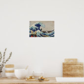 波を素晴らし打つ ポスター (キッチン)