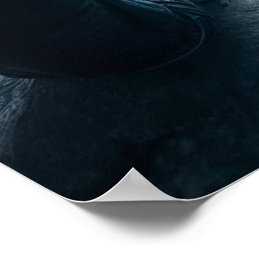 波を見ている少年 ポスター (角)