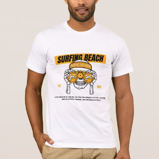 波を見て、潮を恐れるな; サーファーの夏 Tシャツ