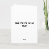 波を起こし続けて、MVP！ カード (裏面)