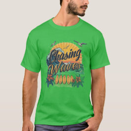 波を追うTシャツ Tシャツ
