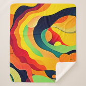 波エネル鮮やかギー シェルパブランケット (正面)