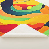 波エネル鮮やかギー シェルパブランケット (3/4)