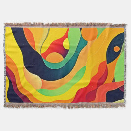 波エネル鮮やかギー スローブランケット
