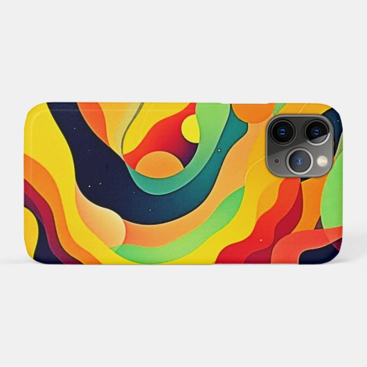 波エネル鮮やかギー Case-Mate iPhoneケース (裏面(横))