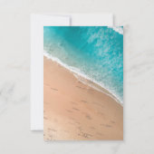 波エレガントを背景に 招待状 (裏面)