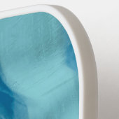 波エレガントパーソナライズされた色の青 ピックルボールラケット (左詳細)