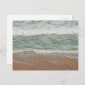 波オンビーチ自然 ポストカード (正面/裏面)