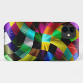 波カラフルのストライプの抽象芸術 Case-Mate iPhoneケース (裏面(横))