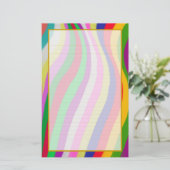 波カラフルの素晴らし文房具 便箋 (スタンド正面)