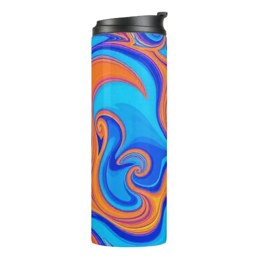 波カラフルサイケデリック タンブラー (回転左)